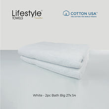 Load image into Gallery viewer, USA COTTON SUPER ABSORBENT TOWEL  2PC. BATH TOWEL SET ( 1111 )
