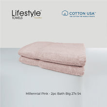 Load image into Gallery viewer, USA COTTON SUPER ABSORBENT TOWEL  2PC. BATH TOWEL SET ( 1111 )
