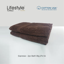 Load image into Gallery viewer, USA COTTON SUPER ABSORBENT TOWEL  2PC. BATH TOWEL SET ( 1111 )
