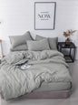 Lifestyle USA 300Thread Count  Cotton Bedsheet Set_PLain Cool Gray Lifestyle by Canadian