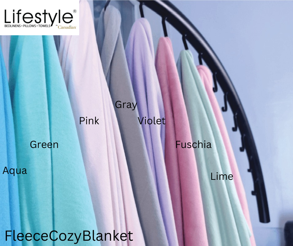 Cozy Snuggle  Blanket 60'x90' I FLEECE BLANKET Lifestyle by Canadian