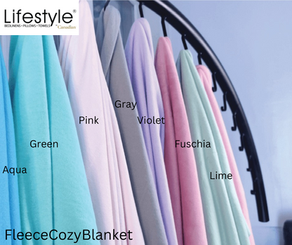 Cozy Snuggle  Blanket 60'x90' I FLEECE BLANKET Lifestyle by Canadian
