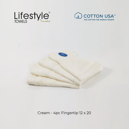 USA COTTON TOWEL  4pc. Face Towel 12'x12' Lifestyle by Canadian 1111 Lifestyle by Canadian