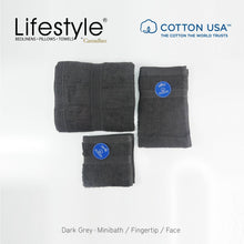 Load image into Gallery viewer, USA COTTON TOWEL Mini Bath Set 22X44inch (1pc Mini bath, 1pc fingertip,1pc face Towel)  #1111
