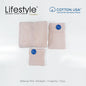 USA COTTON TOWEL Mini Bath Set 22X44inch (1pc Mini bath, 1pc fingertip,1pc face Towel)  #1111 Lifestyle by Canadian