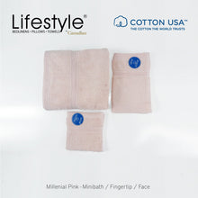 Load image into Gallery viewer, USA COTTON TOWEL Mini Bath Set 22X44inch (1pc Mini bath, 1pc fingertip,1pc face Towel)  #1111
