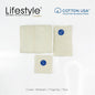 USA COTTON TOWEL Mini Bath Set 22X44inch (1pc Mini bath, 1pc fingertip,1pc face Towel)  #1111 Lifestyle by Canadian