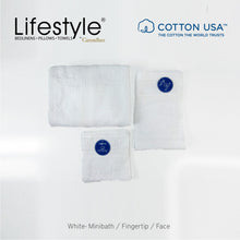 Load image into Gallery viewer, USA COTTON TOWEL Mini Bath Set 22X44inch (1pc Mini bath, 1pc fingertip,1pc face Towel)  #1111

