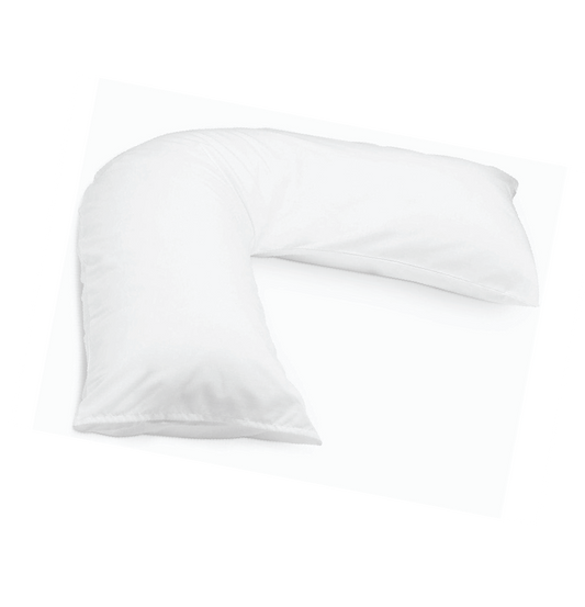 Hotel Contour L-Shaped Pillow - 300 Thread Count Cover Lifestyle by Canadian