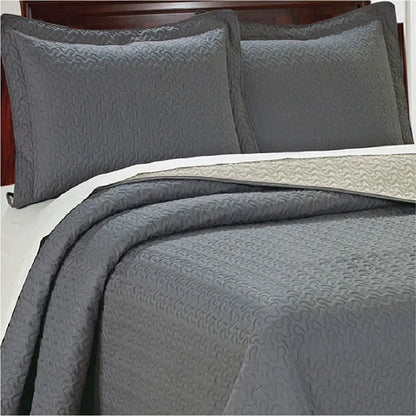 Bedspread [Reversible] Quilted Blanket Bed Cover Lifestyle by Canadian