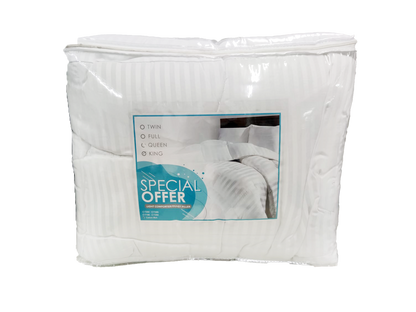Light Budget Comforter Cotton rich Special Offer Plain White