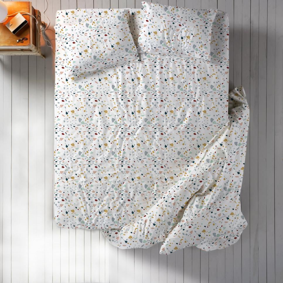 Modern Linen 100% Brushed Microfiber: 3PC.SET(Fittedsheet&2pillowcase) Lifestyle by Canadian