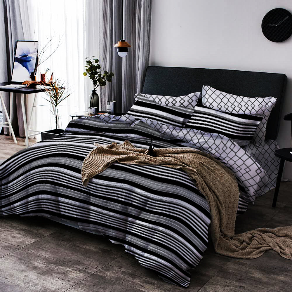 Lifestyle USA 300TreadCount  Cotton Bedsheet Set Design NEWYORK Lifestyle by Canadian