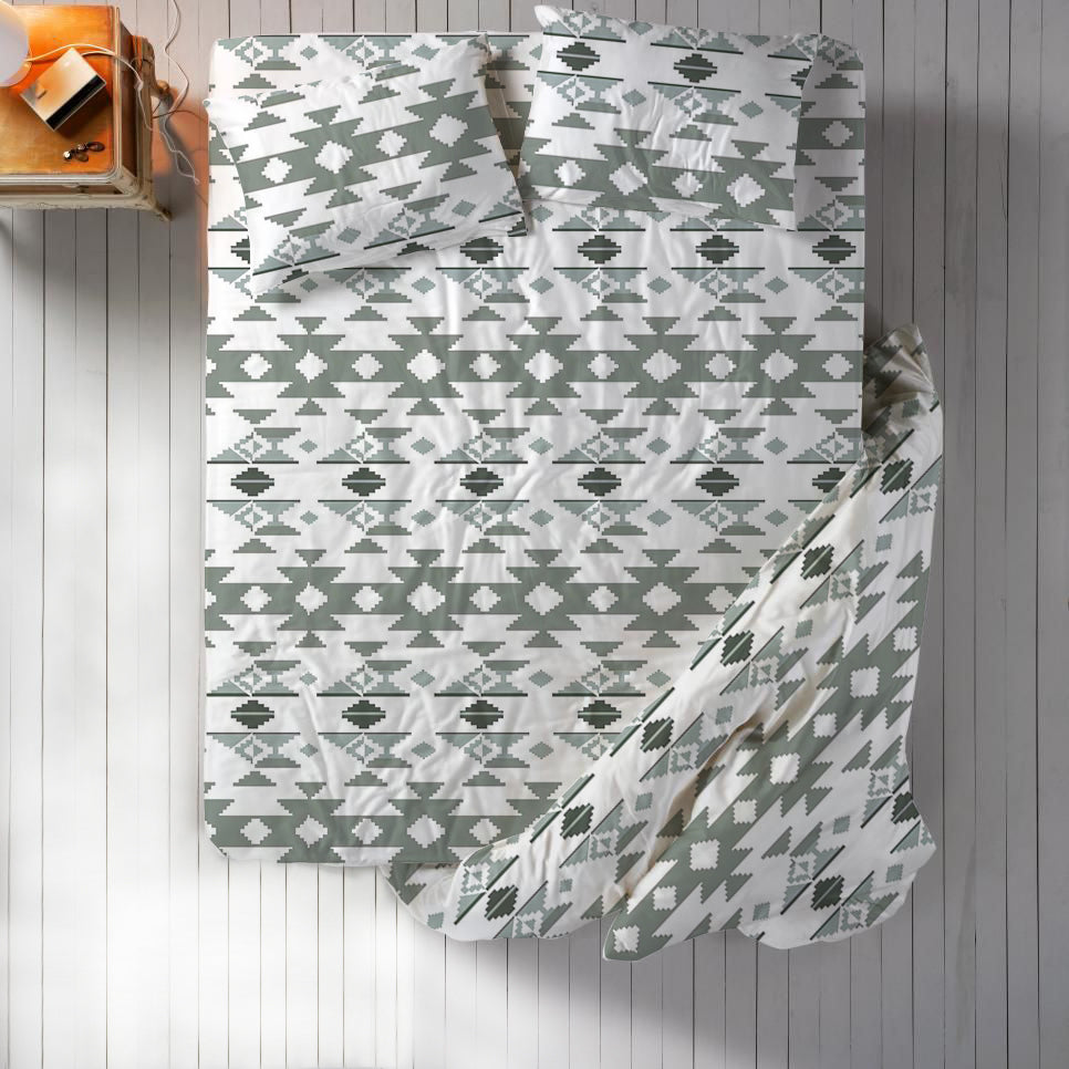Modern Linen 100% Brushed Microfiber: 3PC.SET(Fittedsheet&2pillowcase)