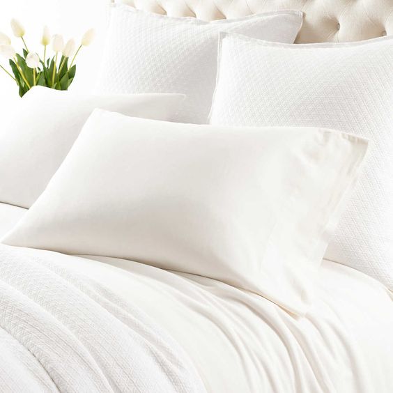 Lifestyle USA 300Thread Count  Cotton Bedsheet Set_PLain-Snow