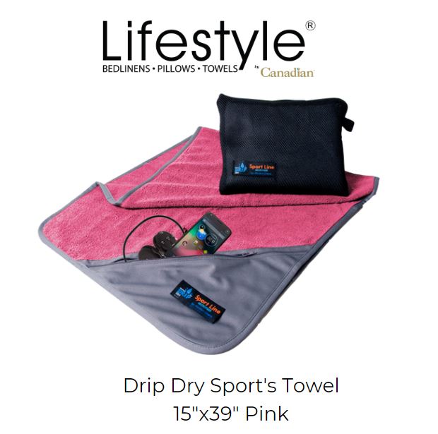 Drip Dry Sports Towel Lifestyle by Canadian