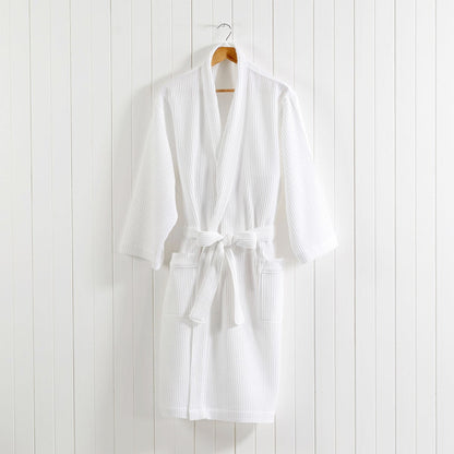 Poly Waffle Bath robe Lifestyle by Canadian